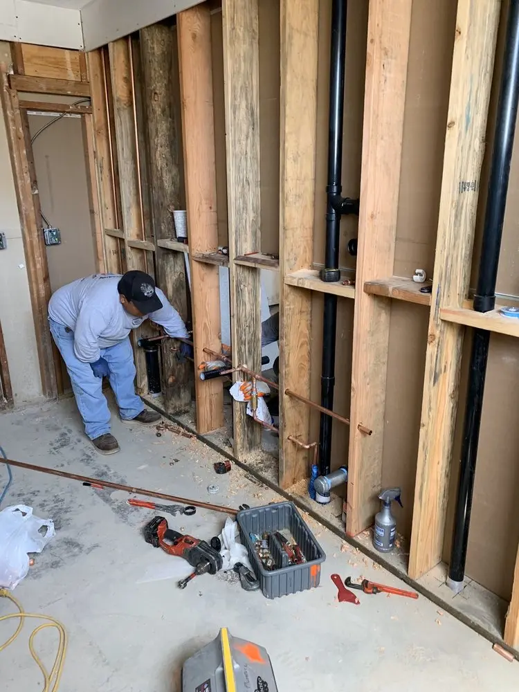 Commercial rough-in plumbing for Gas Line Repair in Wade